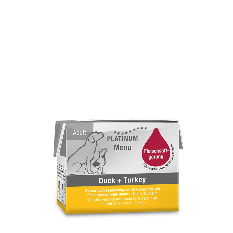 Top-Seller PLATINUM Menu Duck + Turkey 90 g